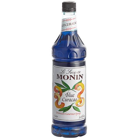 Monin Premium Blue Curacao Flavoring Syrup Liter