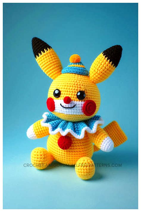 Amigurumi Pikachu From Pokemon Crochet Free Pattern Amigurumi