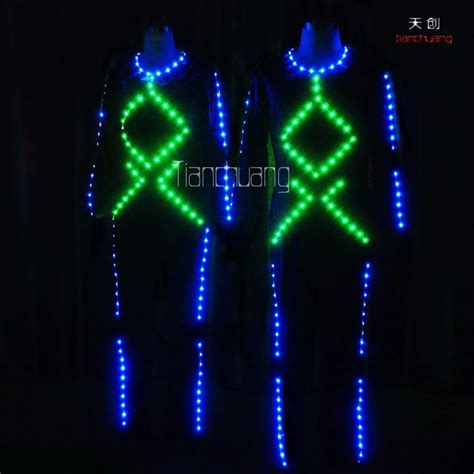 Ropa De Escenario Led Traje Luminoso De Robot Trajes De Luz Led Para