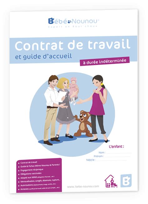 Le Contrat De Travail B B Nounou Bebe Nounou Le Contrat De Travail