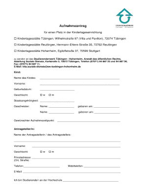 Ausf Llbar Online Kindertagessttte Tbingen Wilhelmstrae Villa Und