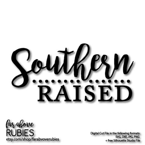 Southern Raised With Dots Svg Eps Dxf Png  Digital