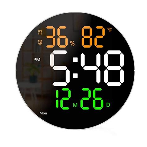 Ceas De Perete Digital Saiconcept Ecran Led Afisaj Temperatura