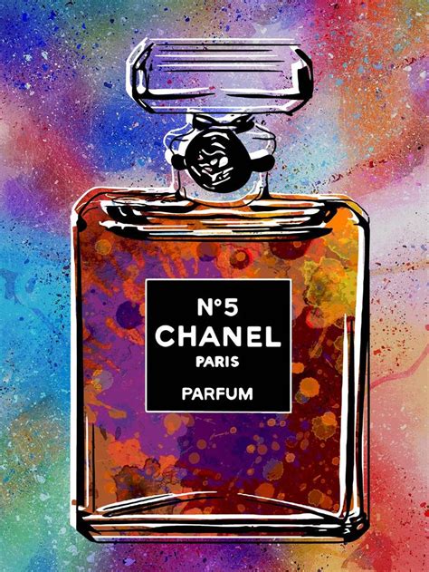 Pop Art Painting Of Perfume Bottles