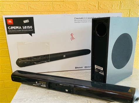 JBL Cinema SB150 Cinematic 2 1 Soundbar With Compact Wireless Subwoofer