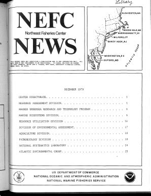 Fillable Online Nefsc Noaa December Northeast Fisheries Science