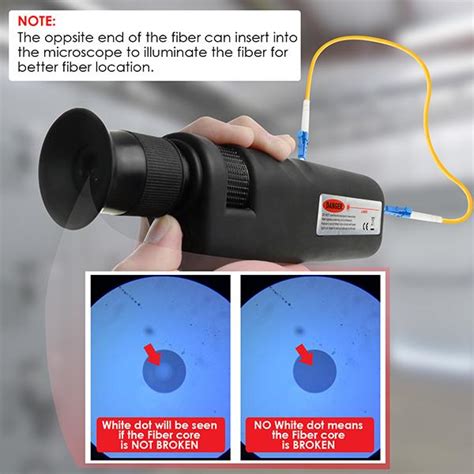 Microscopio De Inspecci N De Fibra Ptica De Mano De X De Aumento