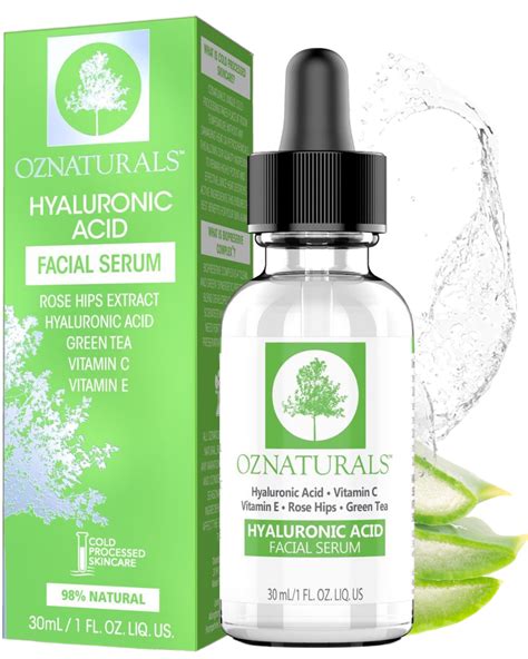 OZNaturals Hyaluronic Acid Serum For Face Hyaluronic Facial Serum With