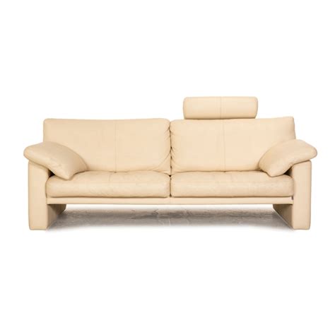 Erpo Cl 300 Leather Two Seater Cream Sofa Vinterior