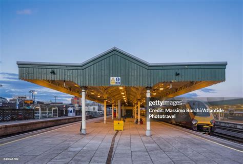 Cardiff City Centre Cardiff Central Train Station High Res Stock Photo