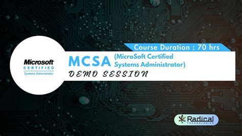 Mcsa Microsoft Certified System Administrator Online Training From