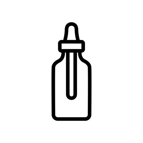 Dropper Bottle Icon Vector Outline Illustration 9946793 Vector Art At