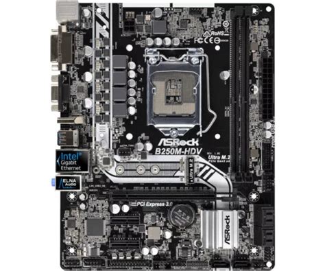 ASROCK B250M HDV MOTHERBOARD Intel B250 LGA 1151 DDR4 M 2 Micro ATX