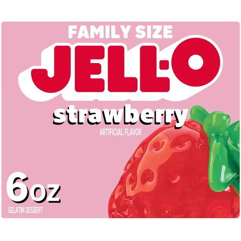 Jell O Strawberry Gelatin Dessert 6 Oz Box