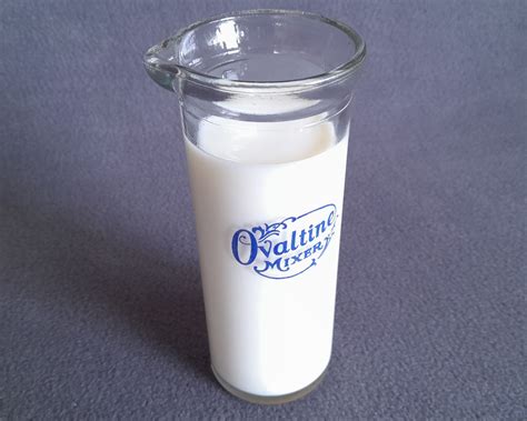 1950s Ovaltine Mixer Measuring Glass Etsy