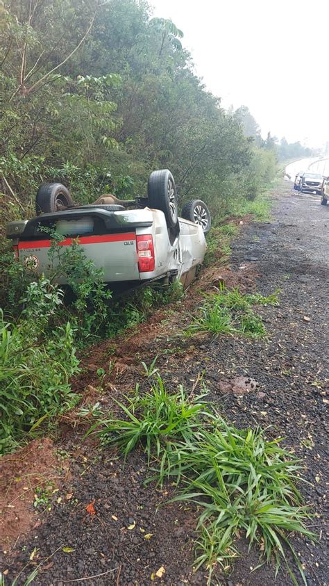 Despiste Y Vuelco Vehicular En La Ruta Cerca De San Ignacio