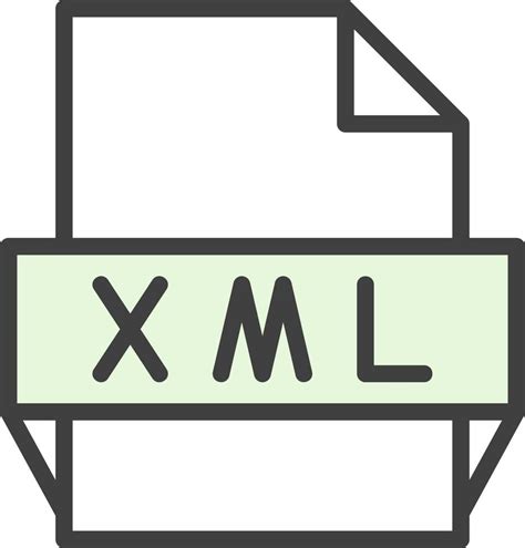 Xml File Format Icon Vector Art At Vecteezy