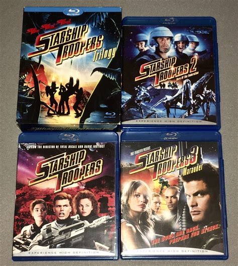 Starship Troopers Trilogy Disc Blu Ray Box Set Ebay