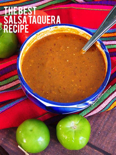 Best Salsa Taquera Recipe Taqueria Style Salsa Roja Mexican Made