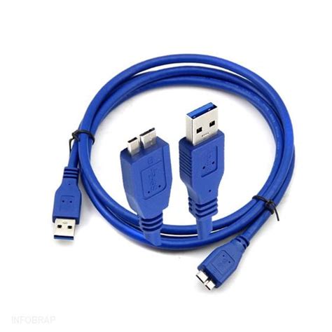 Cabo Usb Para Hd Externo De Metro Alta Velocidade Usb Lado Tipo B