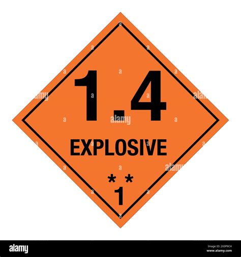 Class 1 Hazardous Hazmat Material Label Iata Transportation Explosive 1