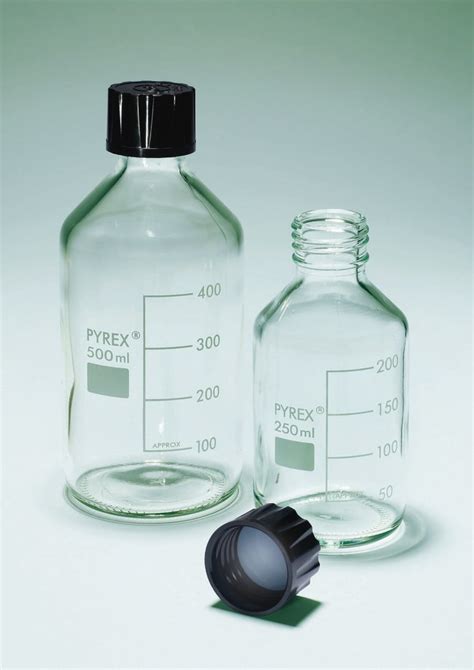 Pyrex™ Borosilicate Glass Reagent Bottles Capacity 250ml Dimensions