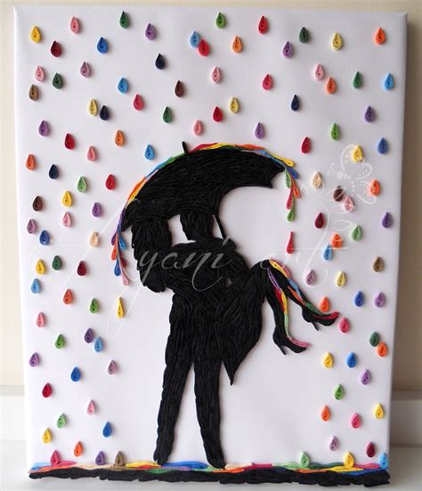 Ayani Art Quilled Rain Of Colors 20 30 Cm