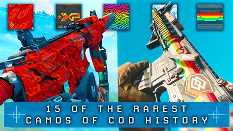 Of The Rarest Camos In Call Of Duty History Youtube