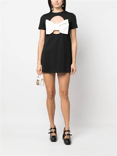 Viktor Rolf Bow Detail Mini Dress Farfetch