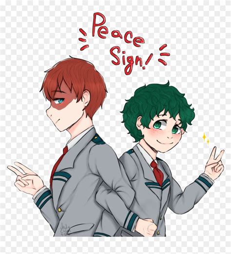 Sint Tico Foto Boku No Hero Academia Peace Sign Mirada Tensa