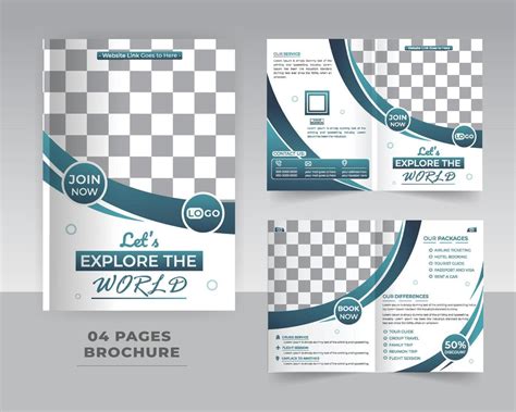 4 Page Brochure Template Design 22945100 Vector Art at Vecteezy