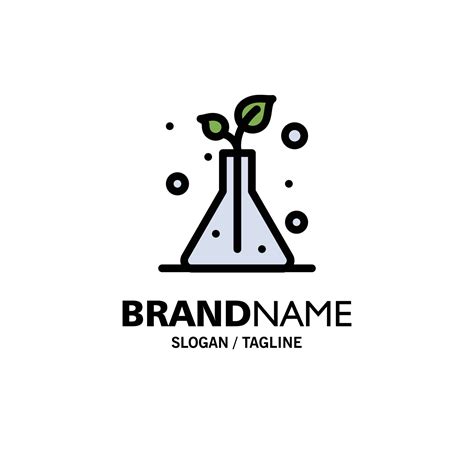 Science Flask Trees Business Logo Template Flat Color 13140729 Vector Art at Vecteezy