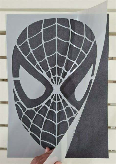 Spiderman Mask Face Stencil Mylar Plastic 190mic A4 Sheet Size - Etsy