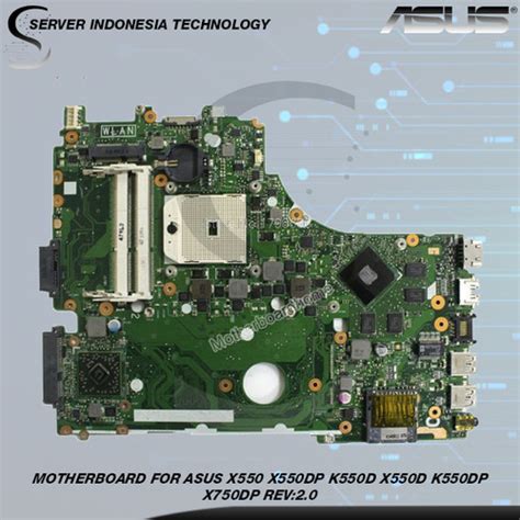 Jual Motherboard For Asus X550 X550dp K550d X550d K550dp X750dp Rev 2 0 Edp Jakarta Barat