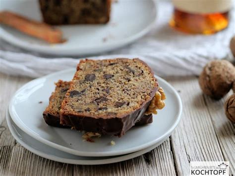 Kleiner Walnuss Kastenkuchen Mit Schokolade Rum X Umr Hren Bitte