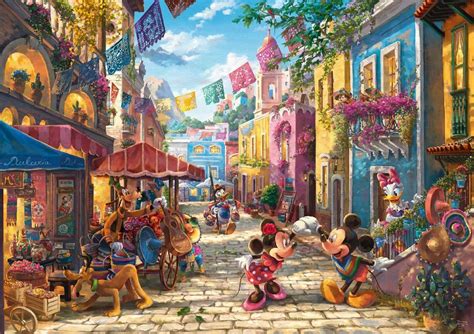 Puzzle Kinkade Disney Mickey Et Minnie Au Mexique 6 000 Pieces