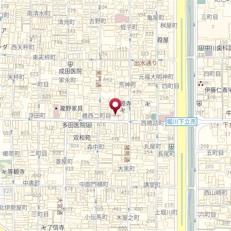 京都府京都市上京区下立売通猪熊西入橋西二町目628 の地図 Mapfan