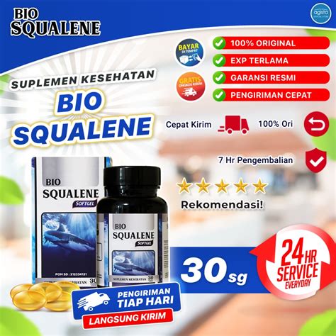 Jual Bio Squalene Softgel Asli Minyak Ikan Hiu Shopee Indonesia