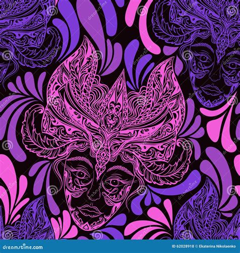 Female Masquerade Masks Vector Illustration CartoonDealer 59946082