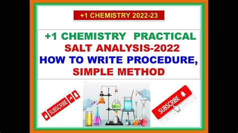 1 Chemistry Practical Salt Analysis 2022 Exam Chemistry Practical Salt Public உப்பு