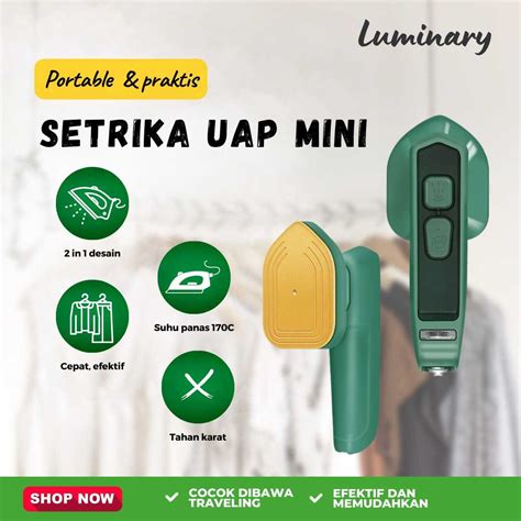 Jual Setrika Uap Mini Portable Travel Derajat Mudah Dan