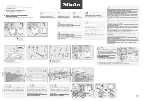 Miele Dishwasher Installation Guide for G 5006 SCU and G 7106 SCU Models