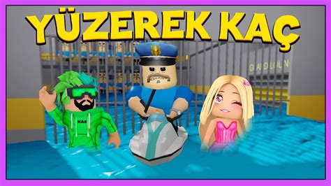 ŞİŞKO POLİS YÜZEREK BİZİ KOVALIYOR ROBLOX WATER BARRY S PRISON RUN