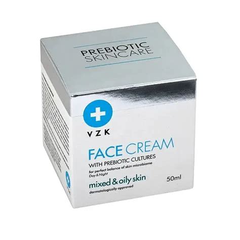 Vzk Prebiotic Face Cream For Oily And Combination Skin Ingredients