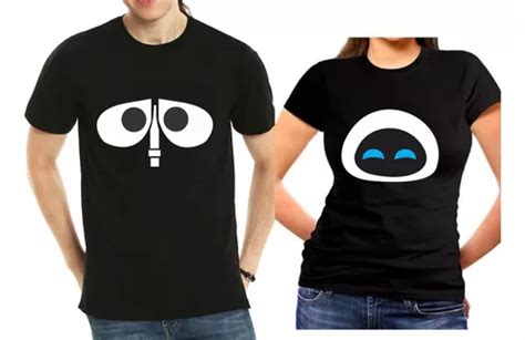 Playeras Parejas Walle Eva Dia Del Amor Envío gratis