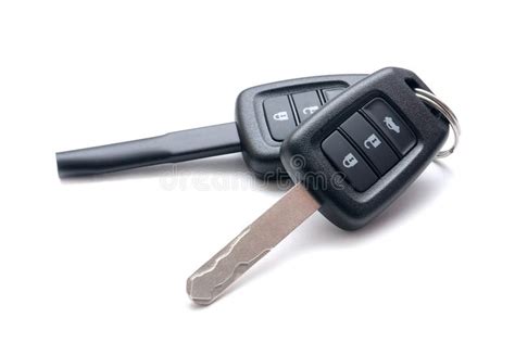 Car Keys and Master Key on White Background Stock Image - Image of ...