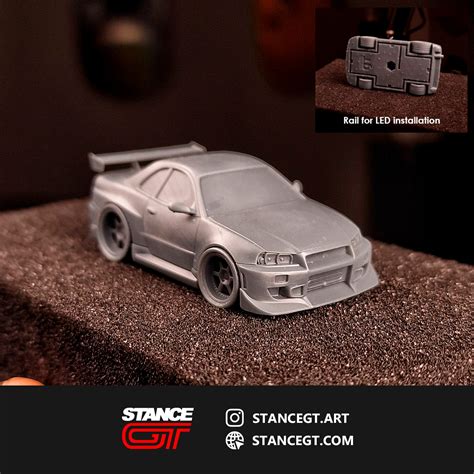 Stl File Skyline Gtr R34 2f2f Brian Model Kit Car 🚗 ・3d Printing