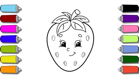 How To Draw A Strawberry Step By Step With A Marker And Decorate With