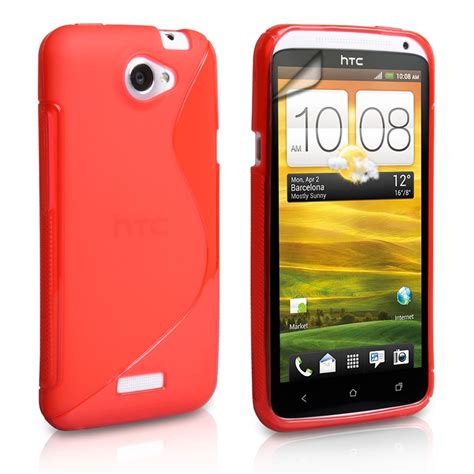 Caseflex Htc One X Silicone Gel S Line Case Red