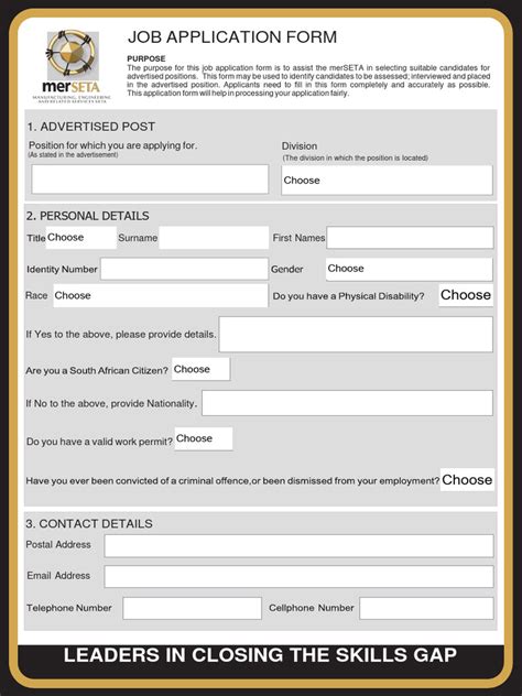 merSETA_Job-Application-Form_nr010425 | PDF